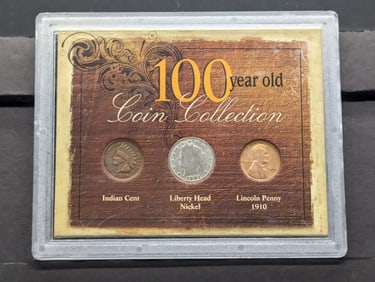 100 Year Old Coin Collection w/ COA