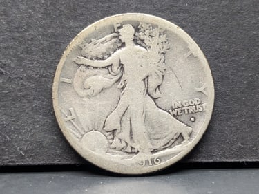 1916-S Walking Liberty Half. Key Date. Good plus.?