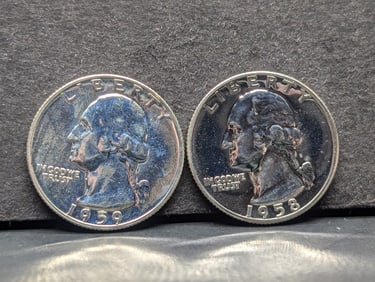 1958 and 59 GEM Proof Washington Quarters.??