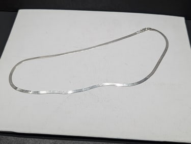 20 inch Sterling Herring Bone Chain. Nice.?