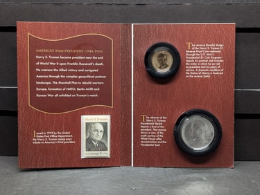 2015 Coin & Chronicles Set in OGP w/ COA - Harry S. Truman (Missing Info Booklet & Sleeve)