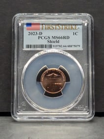2023-D Lincoln Shield Cent - PCGS MS66 RD *First Strike*
