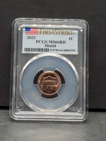 2023 Lincoln Shield Cent - PCGS MS66 RD *First Strike*