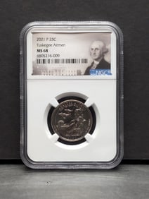 2021-P Tuskegee Airmen Quarter - NGC MS68