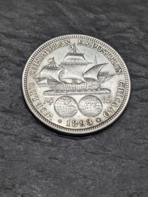 **AU/UNC** 1893 Columbian Exposition Silver Half Dollar