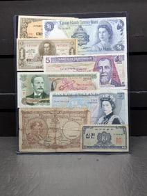 Lot of 8 Various *COOL* Vintage World Currency Notes