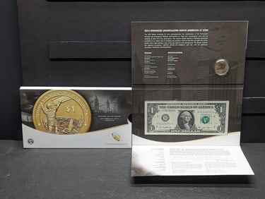 2015 American $1 Coin & Currency Set - Mohawk Ironworkers in OGP w/ COA