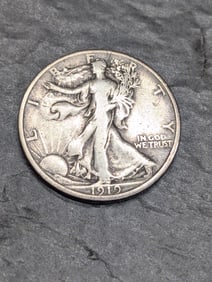 1919-P Walking Liberty Half Dollar -VF -  Better Date!