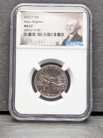 2022-D Maya Angelou Quarter - NGC MS67