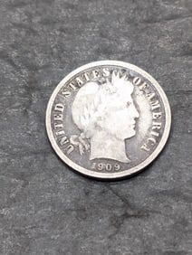 **VG/FINE** 1909-S Barber Silver Dime