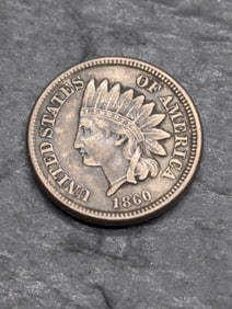 **VF+** 1860 Indian Head Cent