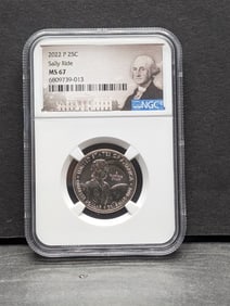 2022-D Sally Ride Quarter - NGC MS67