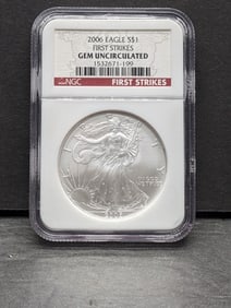 2006 American Silver Eagle - NGC MS69 *First Strike*