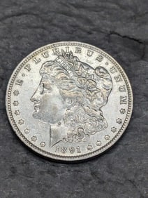 1891-O Morgan Silver Dollar **AU*