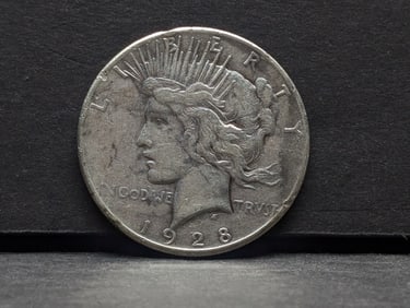 1928-P Peace Silver Dollar - KEY DATE!!