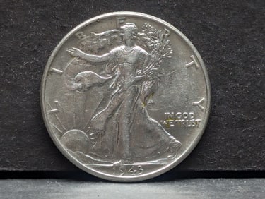 **AU+** 1943 Walking Liberty Half Dollar