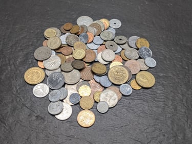 Bag of 1.30 Lbs. of Various Vintage & Modern World Coins