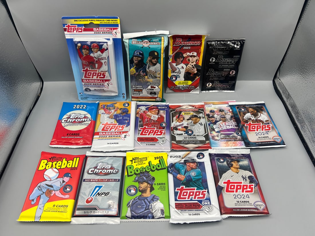 Lot of (15) Assorted 2020s Era Baseball Unopened Wax Packs (1 of 5)