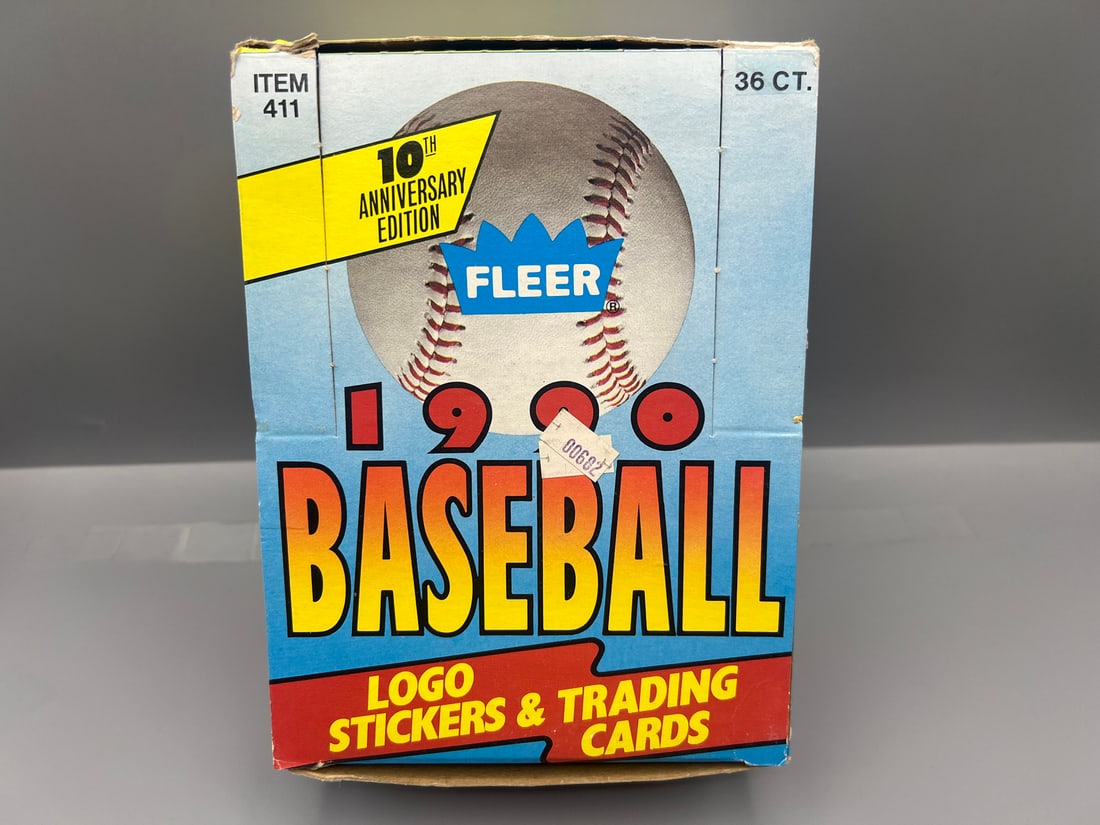 1990 Fleer Baseball Complete Wax Box (1 of 2)