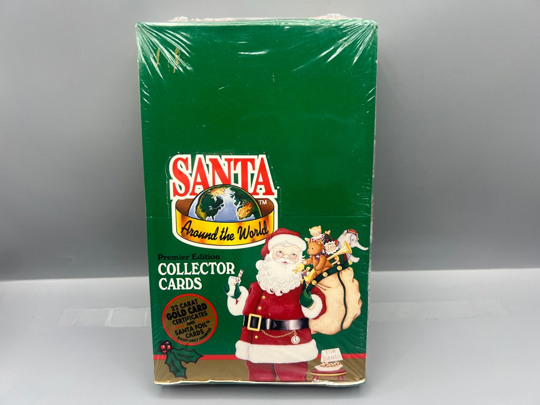 1994 TCM Santa Around The World Premier Edition Sealed Wax Box: 1994 TCM Santa Around The World Premier Edition Sealed Wax Box