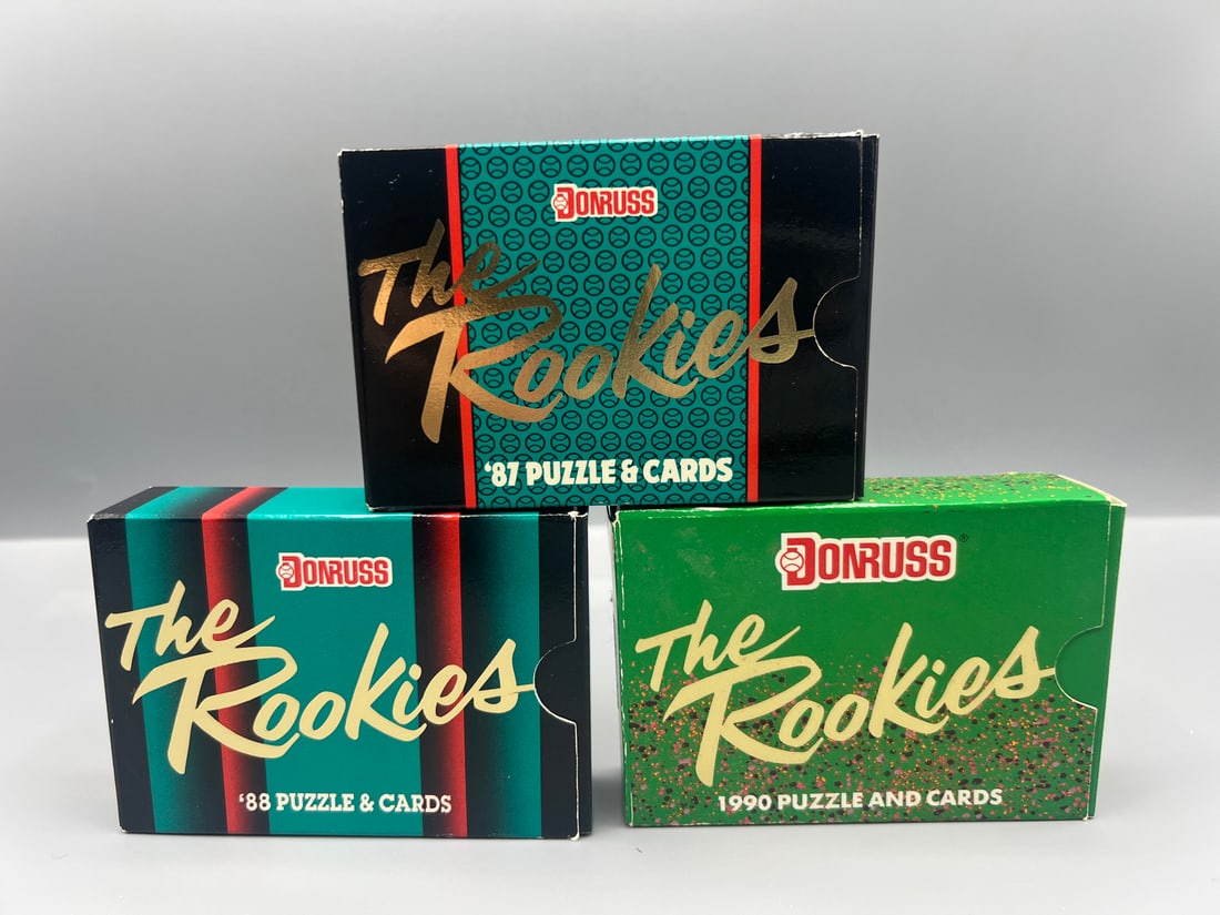 1987, 1988, & 1990 Donruss The Rookies Baseball Sealed Complete Sets (1 of 2)