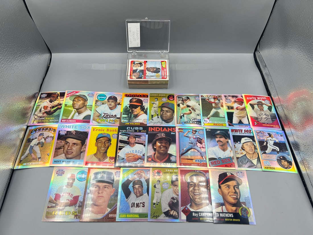 Lot of (60) Assorted Topps Archives Baseball Cards W/ (24) Refractors - Varying Conditions (1 of 5)