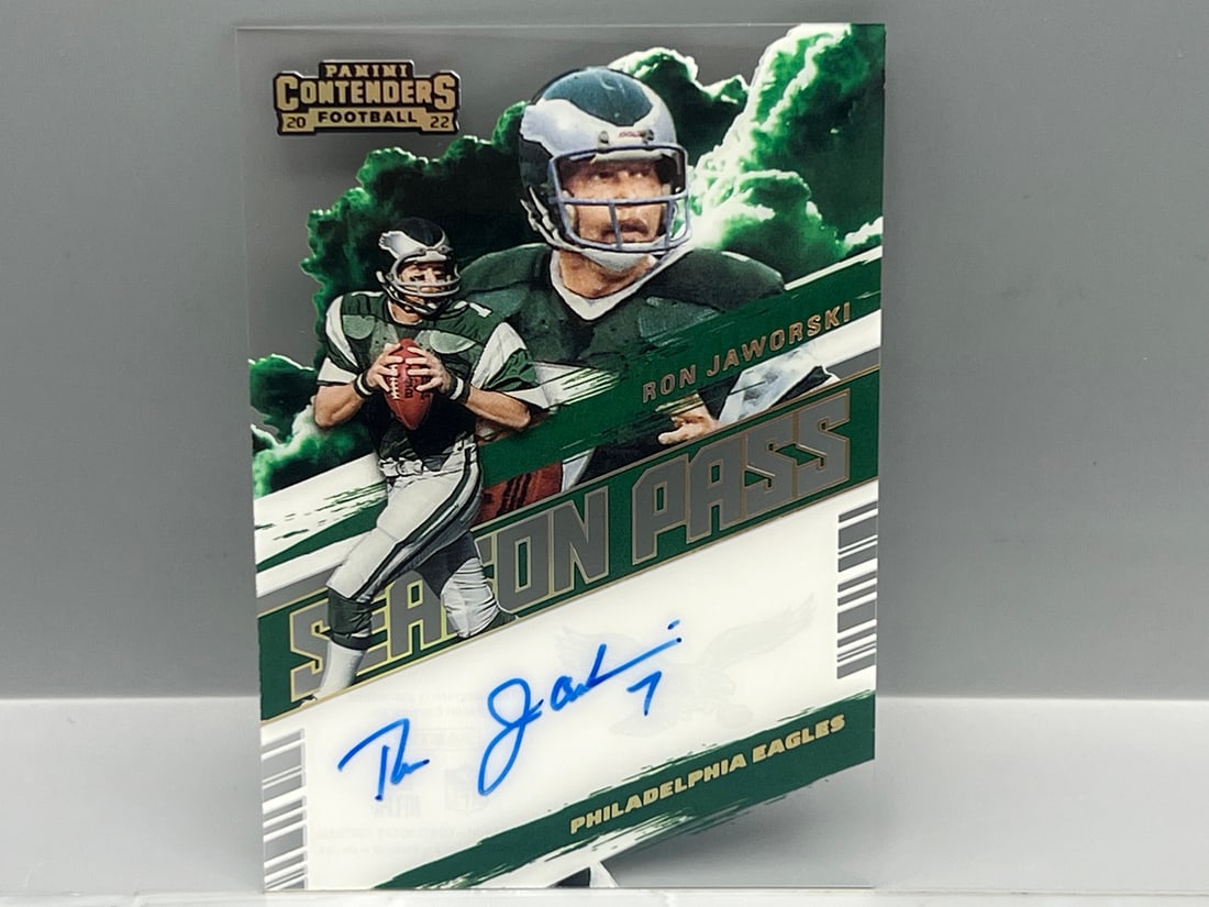 2022 Panini Contenders Season Pass Ron Jaworski Auto #SP-RJA (1 of 2)