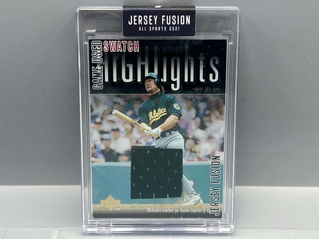 2021 SportsCards Jersey Fusion Mark McGwire Game Used Jersey Relic #JF-MM97 (1 of 2)