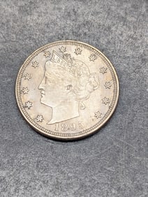 1895 Liberty Head V-Nickel **XF/AU**