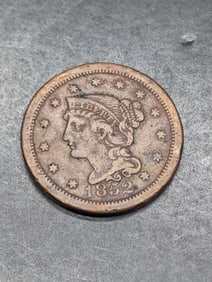 1852 Braided Hair Large Cent