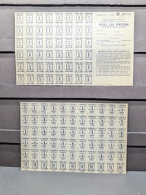 RARE 1946 Fuel Oil Rations. USA Office of Price Administration