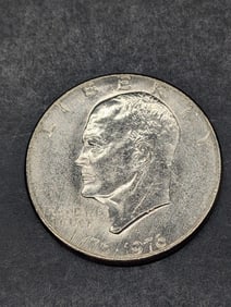 1976-D Type II Ike Dollar. GEM BU