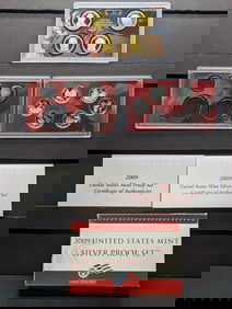 Partial 2009-S U.S. Mint Silver Proof Set in OGP