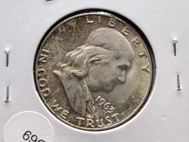 1963-D Franklin 50c. 90% Silver