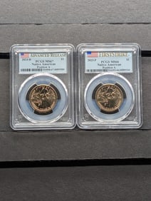2023-P&D Sacagawea Maria Tallchief (Position A) $1 Coins - PCGS MS66 *First Strike* (2 PCS)
