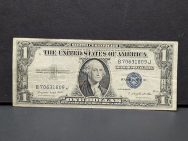 1935-G Blue Seal $1 Silver Certificate.