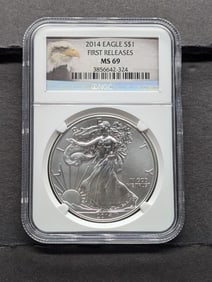 2014 American Silver Eagle - NGC MS69 *First Release*