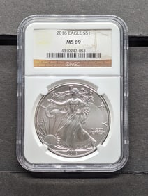 2016 American Silver Eagle - NGC MS69