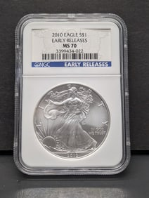 2010 American Silver Eagle - NGC MS70 *Early Release*