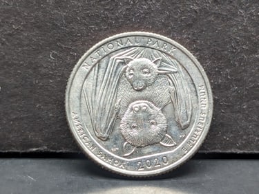 2020 W Samoa Bat with Privy Mark ATB quarter. Scarce.?