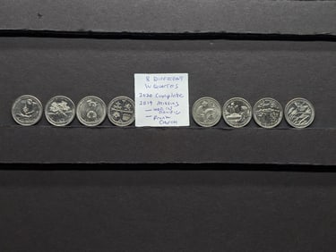 Eight different 2019 W and 2020 W ATB Quarters. Missing only War in Pacific and Frank Church.?