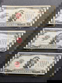 Three 1928 G $2 Red Seal United States Notes. Circulated.?