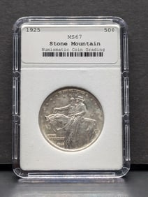 1925 Stone Mountain Silver Half Dollar - NCG Cert. MS67 - "NOT NGC"