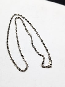 20 inch sterling silver cable chain. .4 troy ounces.?