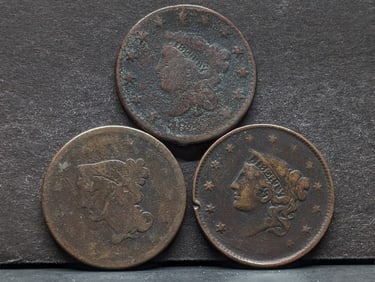 3 Lower Grade Large Cents: 1826, 1828, 1840. Not too bad.?