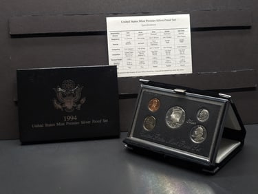 1994-S U.S. Mint Premier Silver Proof Set in OGP w/ COA