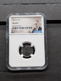 2022-D Roosevelt Dime - NGC MS68 FT