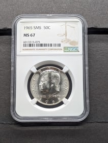 1965 SMS Kennedy Half Dollar - NGC MS67