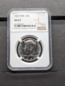 1967 SMS Kennedy Half Dollar - NGC MS67