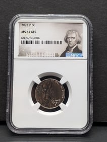 2021-P Jefferson Nickel - NGC MS67 6FS